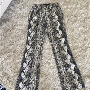 Bellbottom snake pants